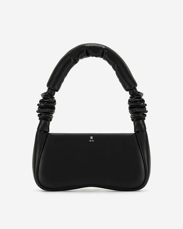 JW PEI Alison Soft Volume Women Shoulder Bags Black | SG1305IS